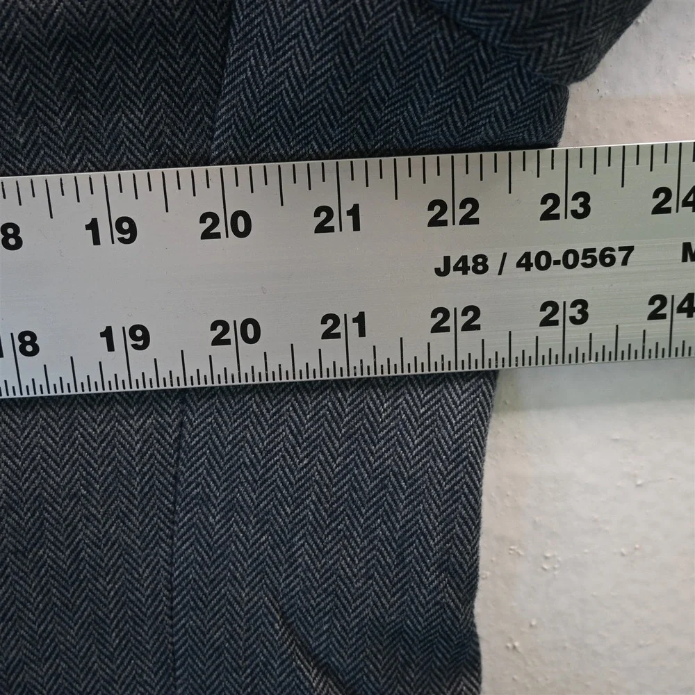 Banana Republic 44R 932401 Blue Herringbone Mens Blazer Suit Jacket Sport Coat‎